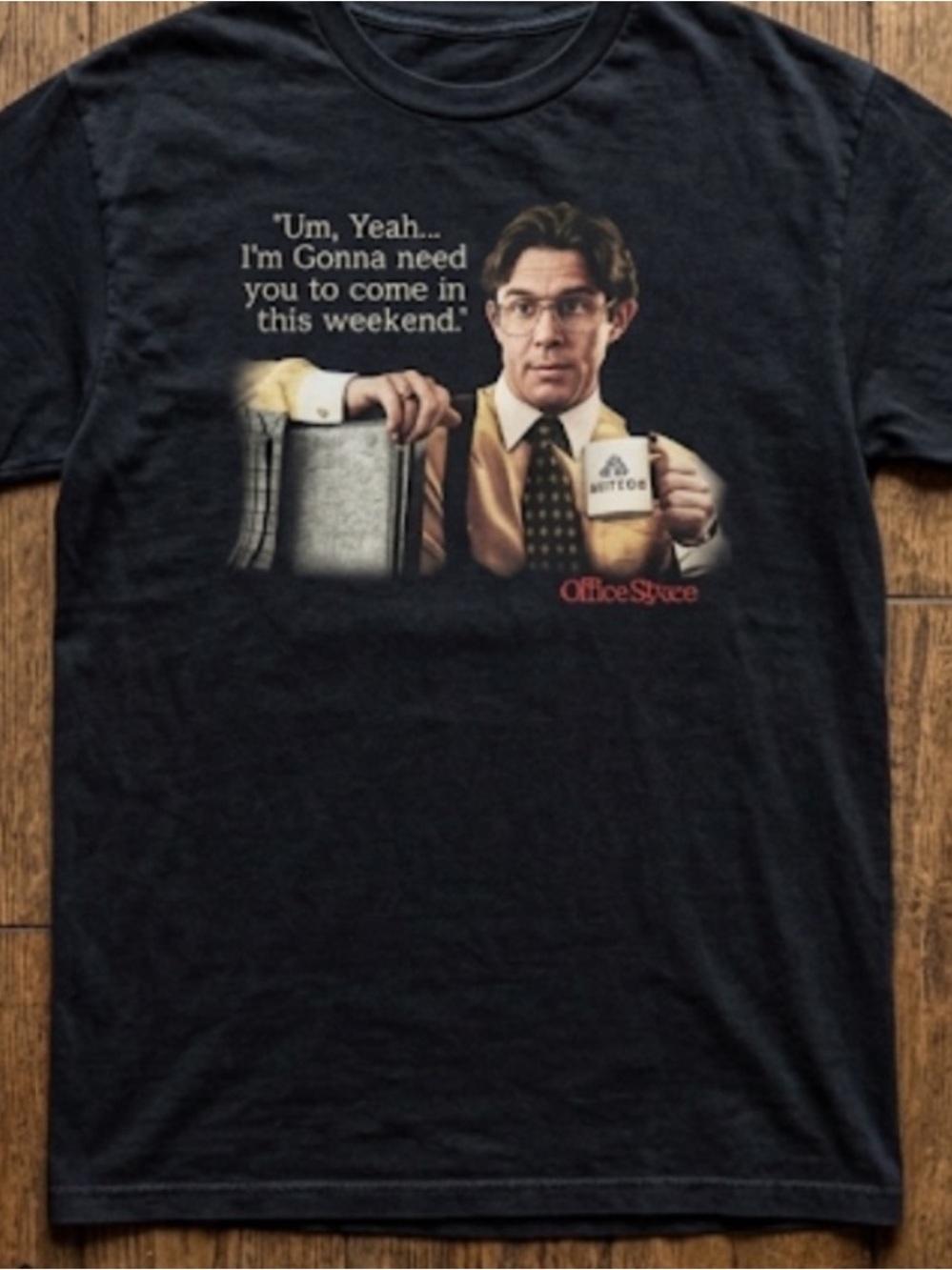 Office space movie promo shirt, size large